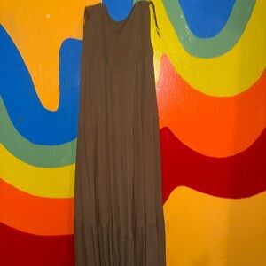 Sleeveless Brown Maxi Dress - Comfortable Everyday Style